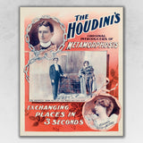 The Houdini's Metamorphosis Vintage Magic Unframed Print Wall Art