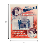 The Houdini's Metamorphosis Vintage Magic Unframed Print Wall Art