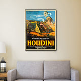 Master Mystifier Houdini Vintage Magic Unframed Print Wall Art