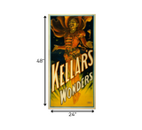 36" X 72" Keller's Wonders Vintage Magic Poster Wall Art