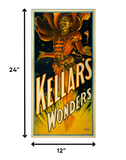 36" X 72" Keller's Wonders Vintage Magic Poster Wall Art