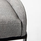 29" Grey Steel Low back Bar Chair