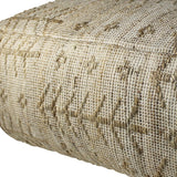 Natural Hemp Textured Rectangle Pouf