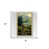 Vintage 1920S Adirondack Mountains Unframed Print Wall Art