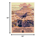 36" X 48" Grand Canyon C1938 Vintage Travel Poster Wall Art