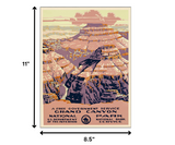 36" X 48" Grand Canyon C1938 Vintage Travel Poster Wall Art