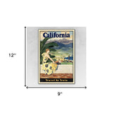 Vintage 1934 California Travel Unframed Print Wall Art