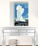 36" x 48" Yellowstone National Park c1938 Vintage Travel Poster Wall Art