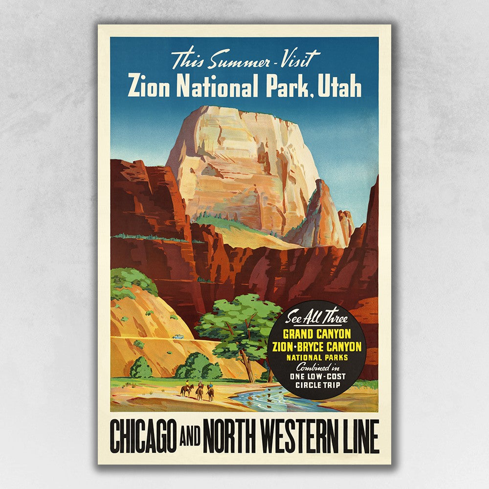 Zion National Utah Unframed Print Wall Art