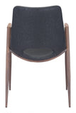 Set of Two Black Retro Modern Funk Dining Chairs