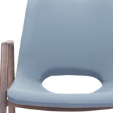 Set of Two Gray Retro Modern Funk Dining Chairs