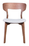 Set Of 2 Walnut Rubberwood King Louis Back Dining Chairs