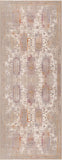 2’ x 10’ Beige Faded Tribal Motifs Runner Rug