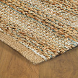8' X 10' Natural Dhurrie Hand Woven Area Rug