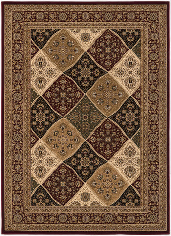 5’ x 8’ Red Decorative Diamonds Area Rug