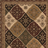 5’ x 8’ Red Decorative Diamonds Area Rug