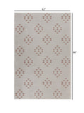 8’ x 9’ Tan and Beige Southwestern Area Rug