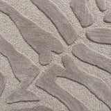 5’ Round Taupe Zebra Pattern Area Rug