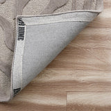 5’ Round Taupe Zebra Pattern Area Rug