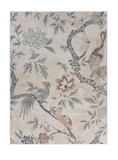 8’ x 10’ Soft Beige Birds and Trees Area Rug