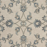 5' X 7' Light Blue Wool Hand Tufted Area Rug