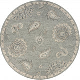 5' X 7' Gray Wool Hand Tufted Area Rug
