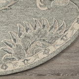 5' X 7' Gray Wool Hand Tufted Area Rug