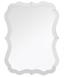 32" Clear Novelty Glass Framed Accent Mirror