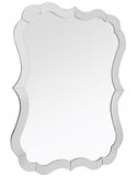 32" Clear Novelty Glass Framed Accent Mirror