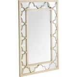 44" Champagne Metal Framed Accent Mirror