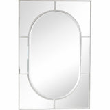 48" Silver Metal Framed Accent Mirror