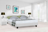 White Platform King Bed