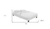 White Platform King Bed