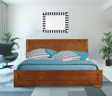 Black Wood King Platform Bed