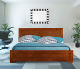 Black Wood King Platform Bed