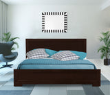 Black Wood King Platform Bed