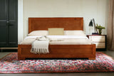 Cherry Wood Full Platform Bed