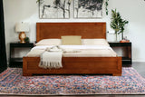 Cherry Wood Full Platform Bed