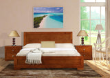 Cherry Wood Full Platform Bed