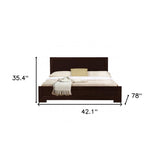 Cherry Wood Full Platform Bed