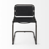 Black Leather Side chair