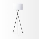 Black Metal Tripod Floor Lamp