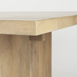 Light Natural Modern Rustic Wooden Dining Table