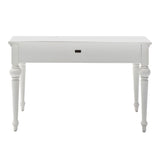 47" White Secretary Desk With Two Drawers