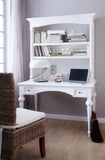 47" White Secretary Desk With Two Drawers