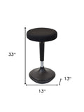 Black Tall Swivel Active Balance Chair