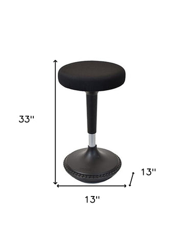 Black Tall Swivel Active Balance Chair