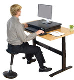 Black Tall Swivel Active Balance Chair