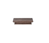 24" Rustic Brown and Black Floating Shelf