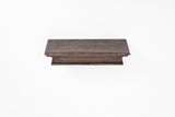 24" Rustic Brown and Black Floating Shelf